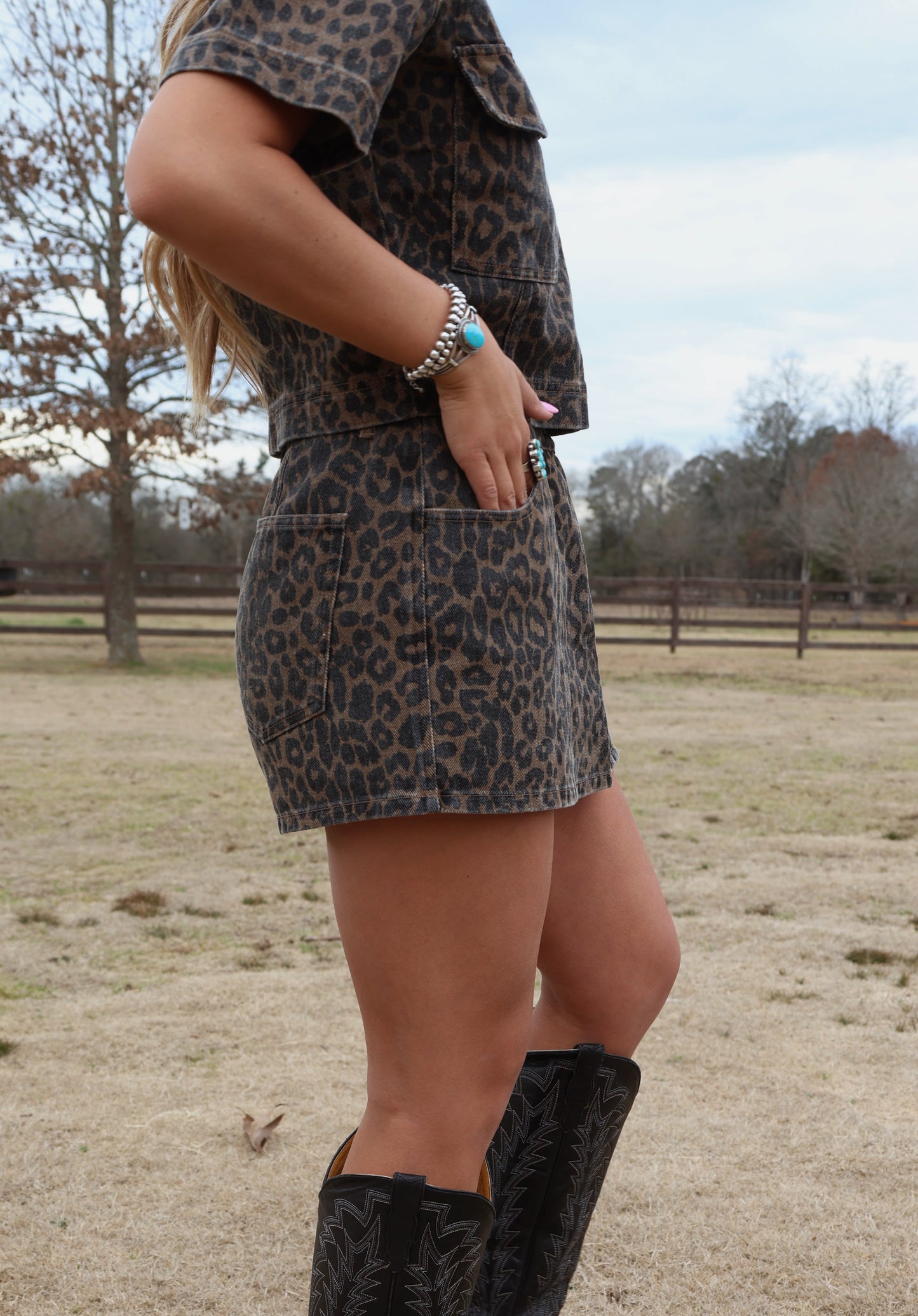Cheetah Skort Set