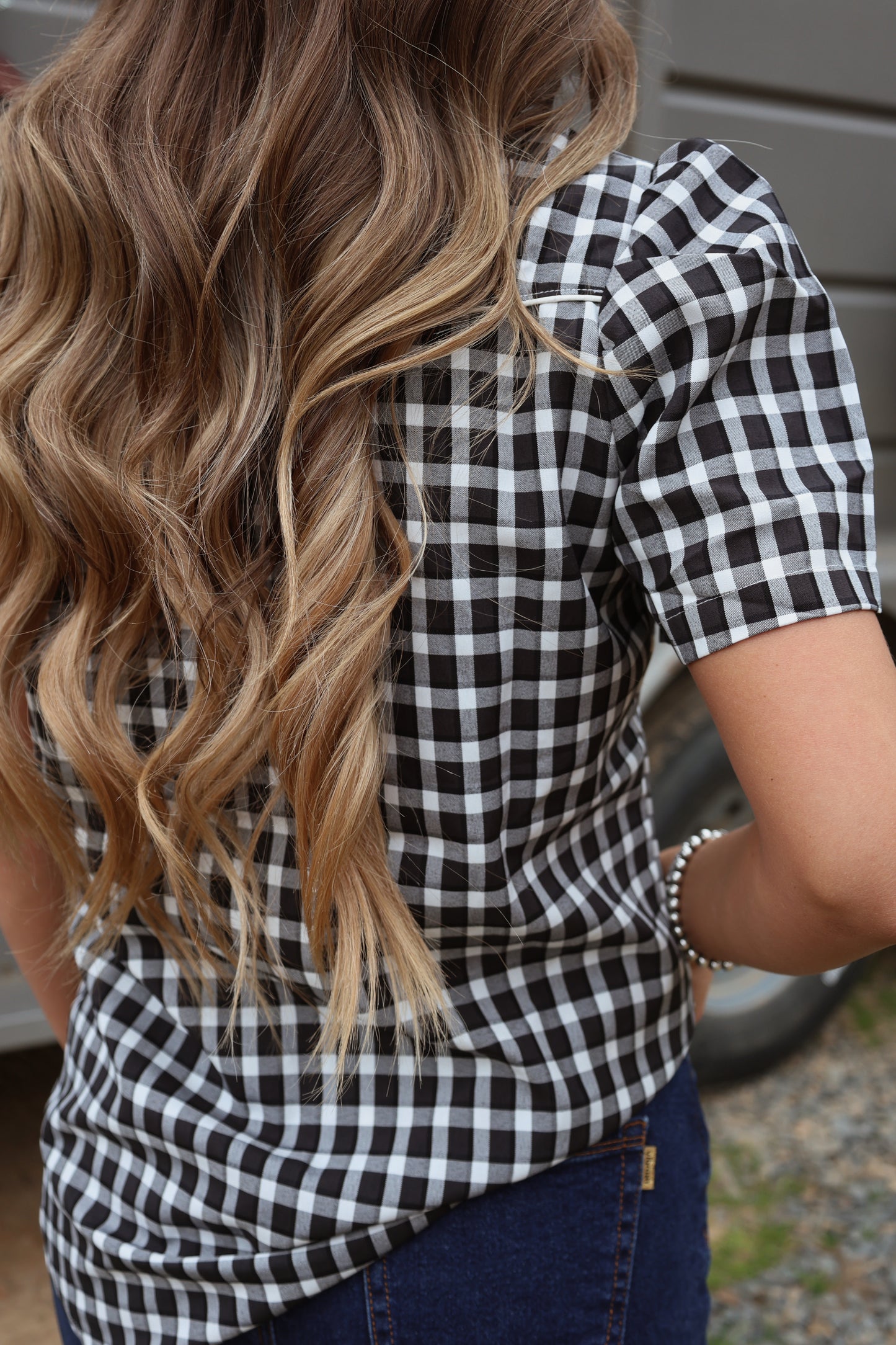Gingham Pearl Snap