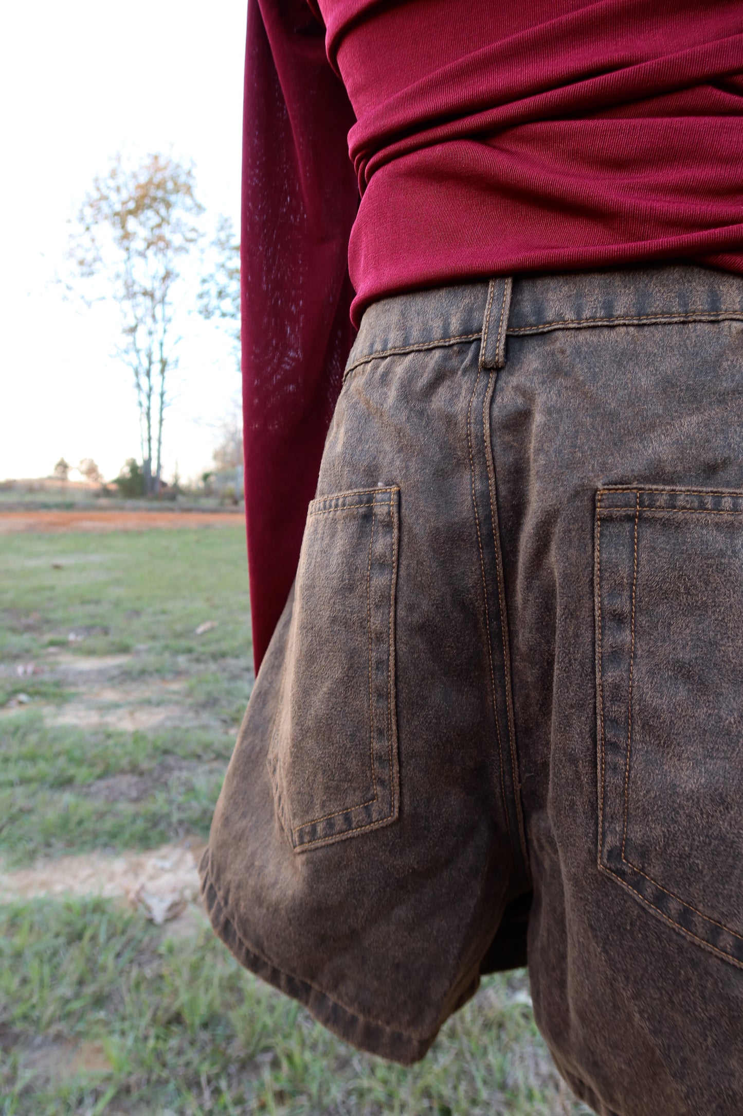 Rustic Brown Skort
