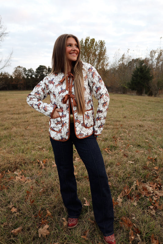 Ropin' Cowgirl Quilted Jacket