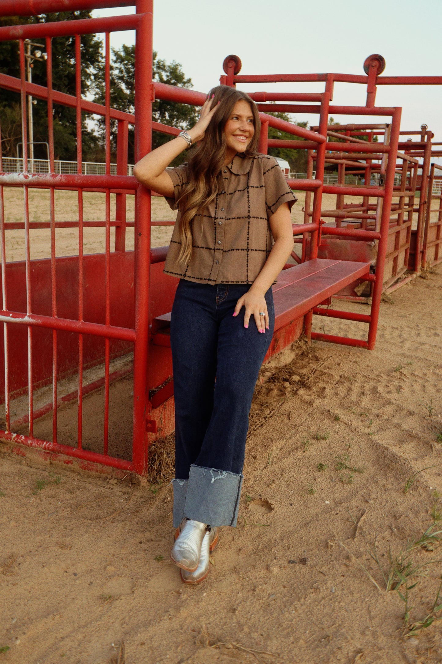 Snaffle Bit Button Up
