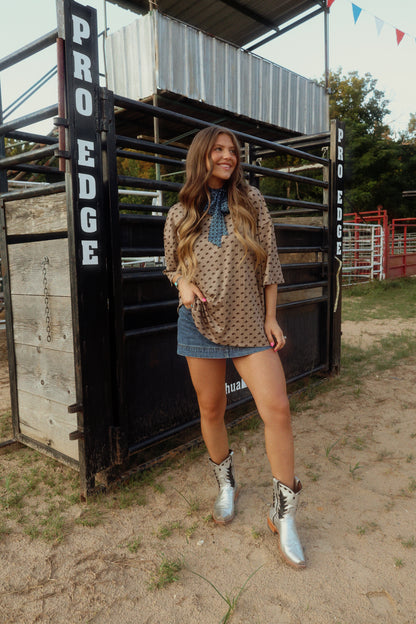 Oversized Howdy Dotty Tee