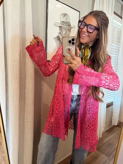 Pink Lace Tunic