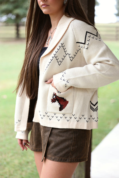 Horse Knit Cardigan