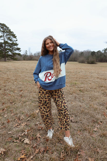 Cheetah Barrel Joggers