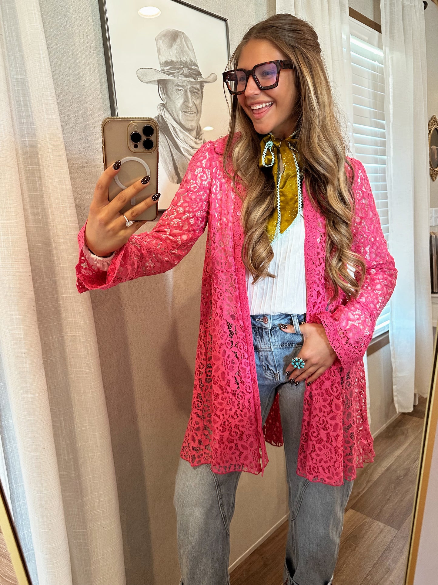 Pink Lace Tunic