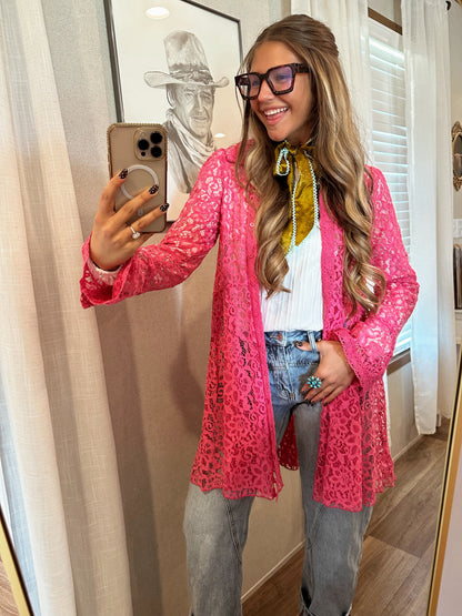Pink Lace Tunic