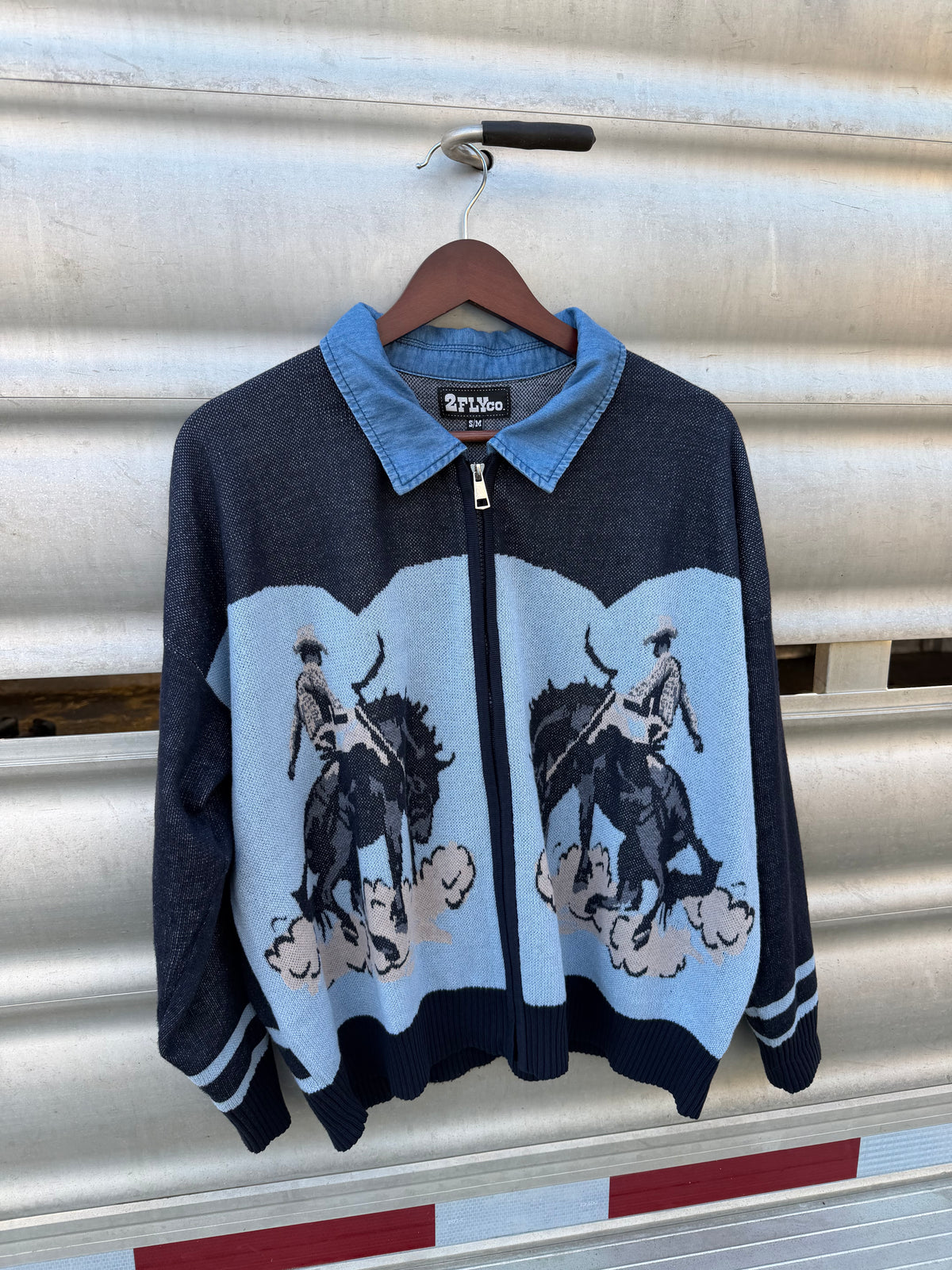 The Bronc Blues Zip-Up Jacket