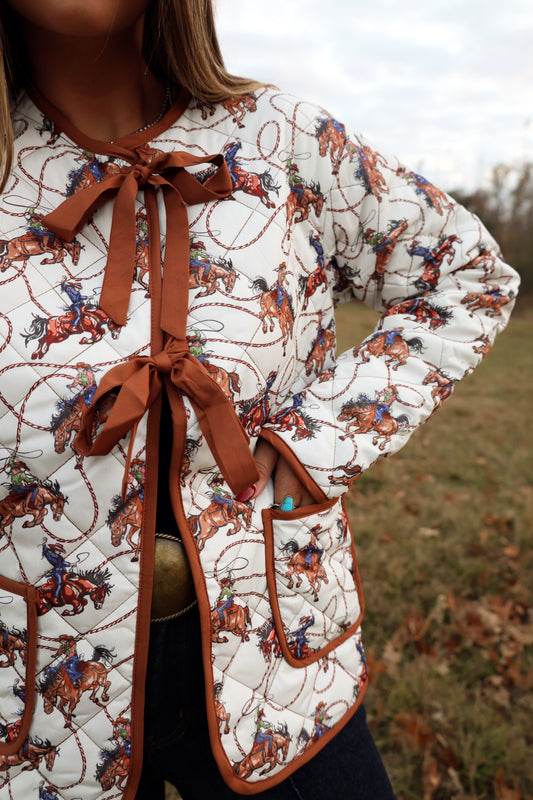 Ropin' Cowgirl Quilted Jacket