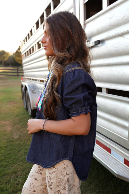 Darling Denim Top
