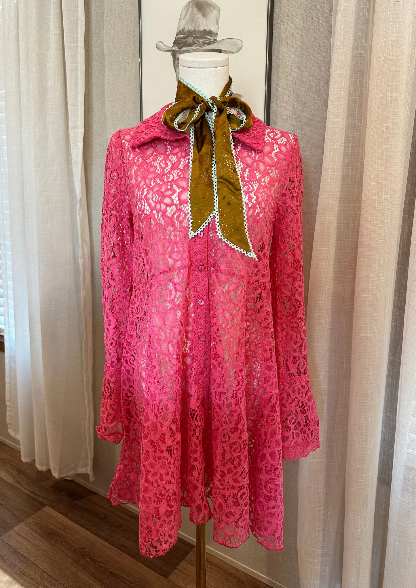 Pink Lace Tunic