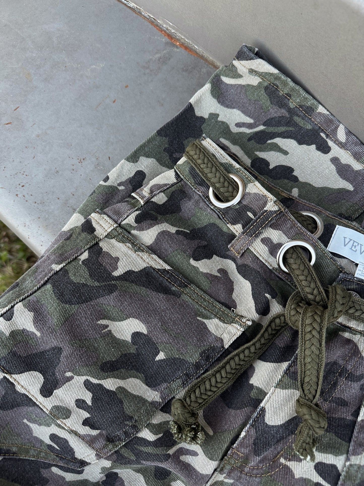 Camo Barrel Jeans