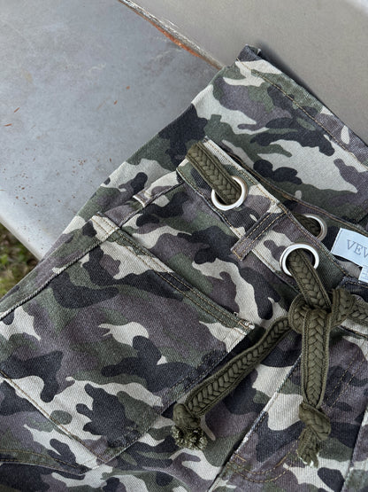 Camo Barrel Jeans