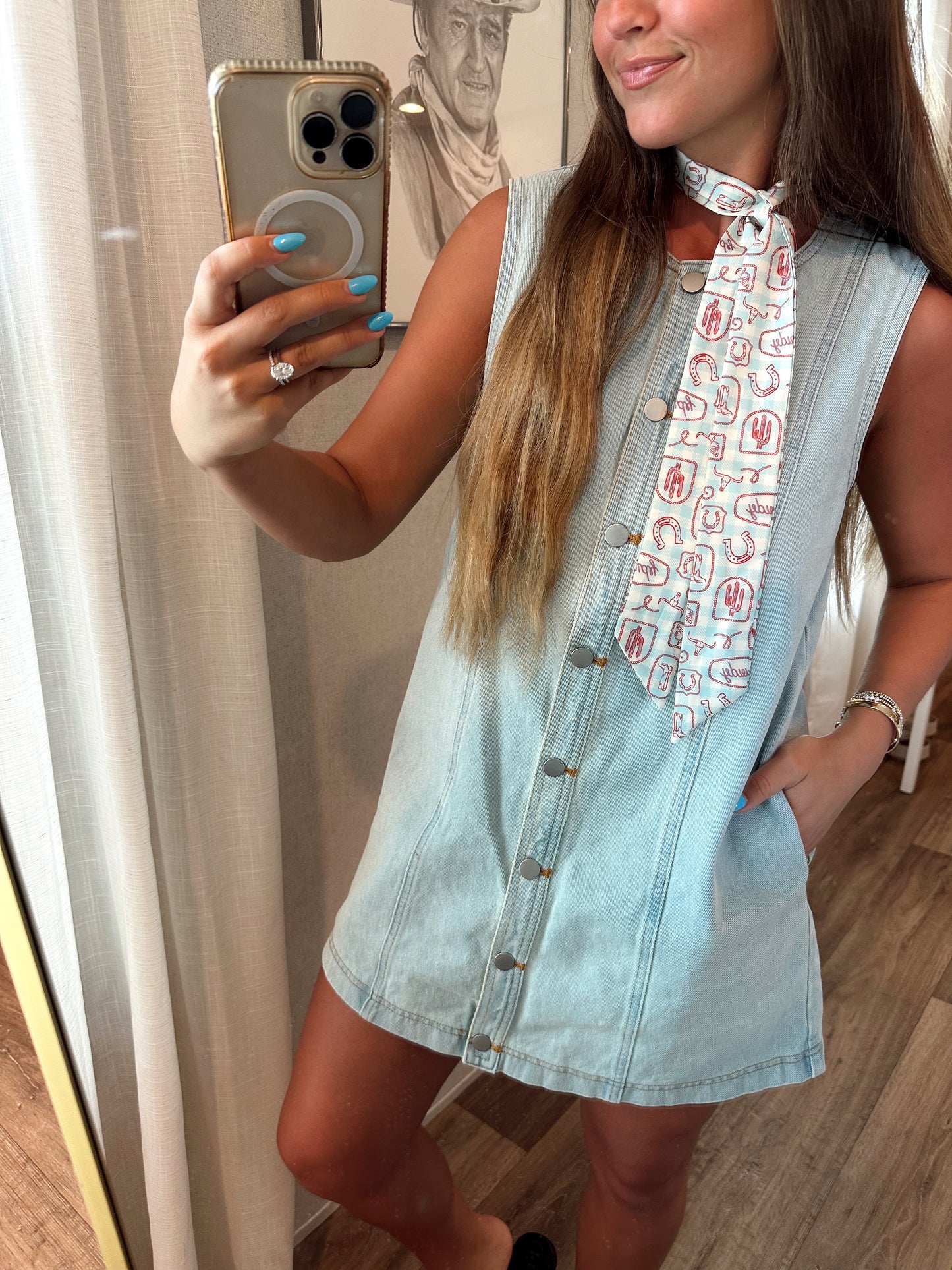 Denim Button Down Dress
