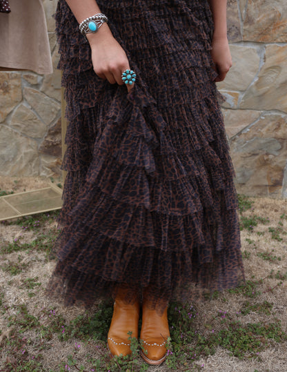Dancing Away Cheetah Skirt