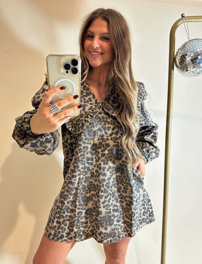Cheetah Babydoll Dress