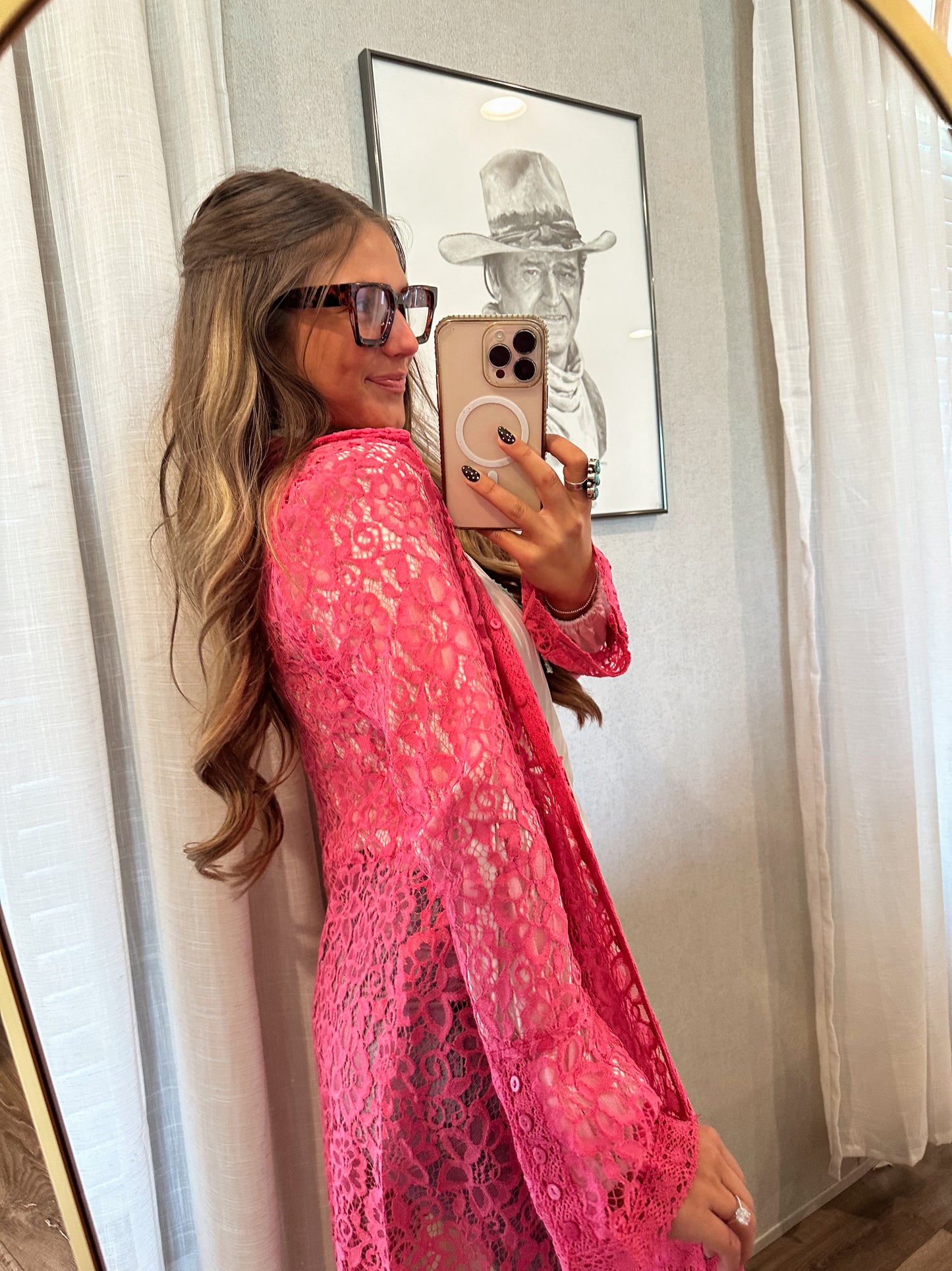 Pink Lace Tunic