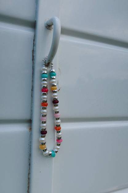 Confetti Silver Bead Necklace