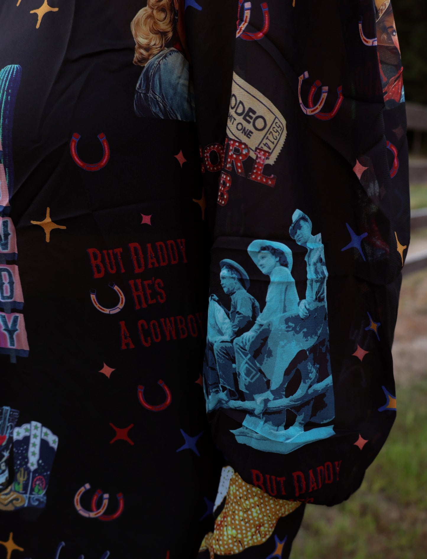 But Daddy He's a Cowboy Blouse