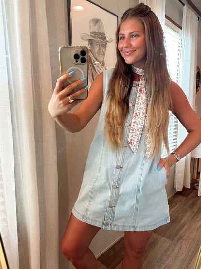 Denim Button Down Dress