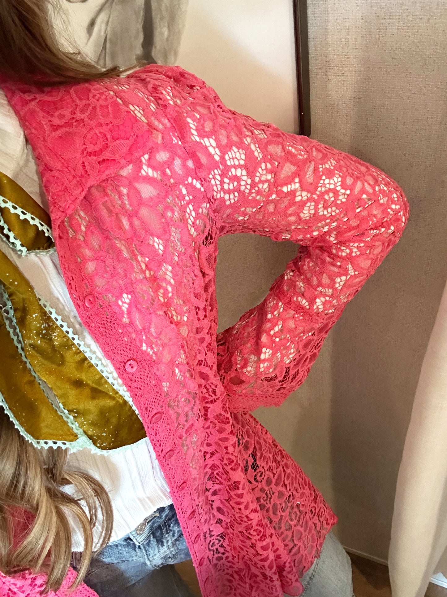 Pink Lace Tunic