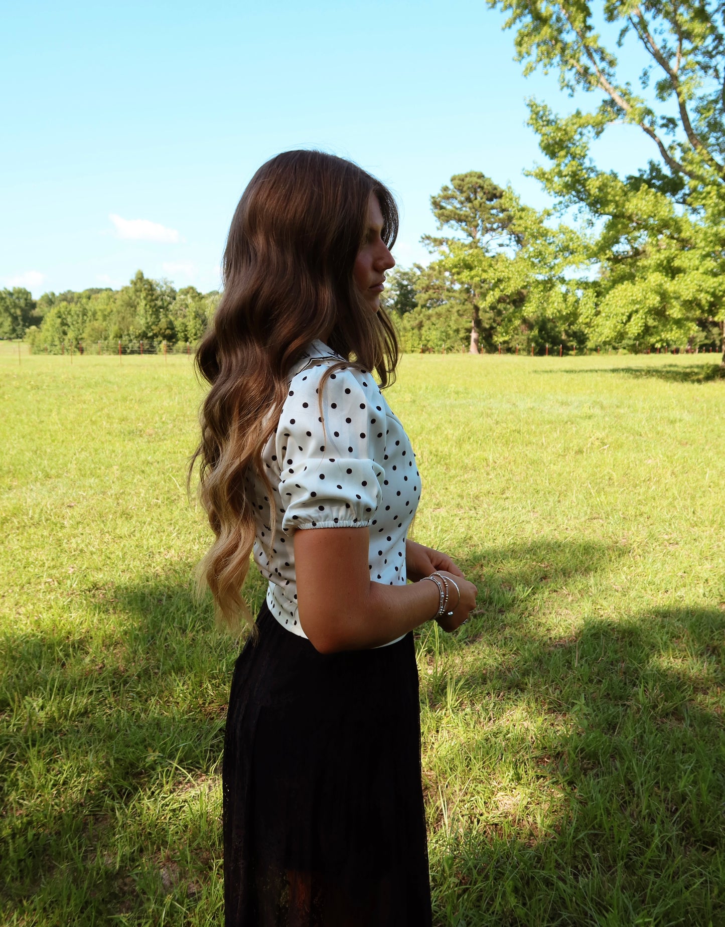 Saddle Up, Polka Dot Top
