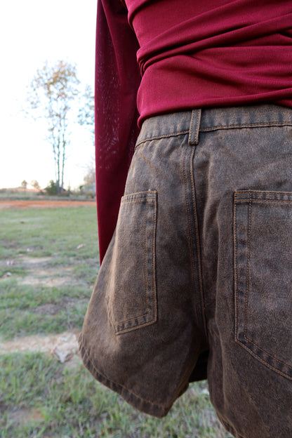 Rustic Brown Skort
