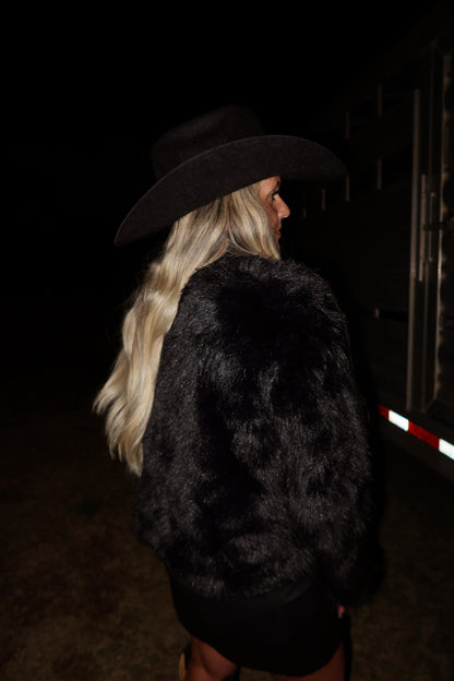Black Fur Coat